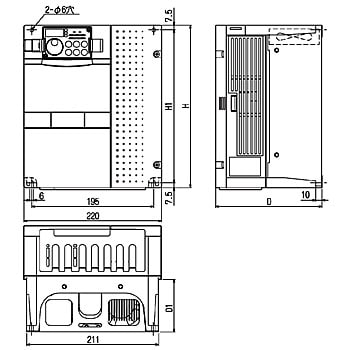 三菱インバーター FR-A720-11K-