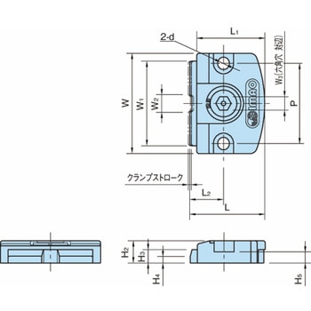 クランプ&ストッパー 薄型カムサイドクランプ QLSCL-NR QLSCL15NR イマオコーポレーション