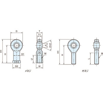 ボルト&ナット ロッドエンドジョイント REJ REJ10-M10F-48 イマオコーポレーション