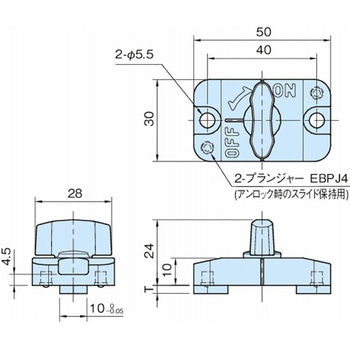 ワンタッチスライドロック 長穴スライドロック QCSL QCSL1003-S イマオコーポレーション