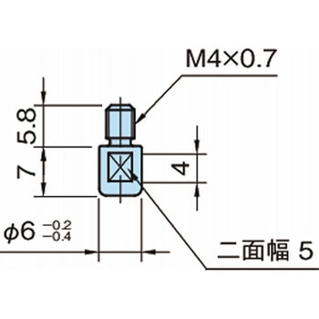 ワンタッチ着脱 マグインキャッチャー用クランプピン QCMA-M QCMA0612-M4 イマオコーポレーション