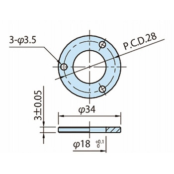 ワンタッチ着脱 サムターンクランパーストロング(自在アプローチ)用スペーサ QCTHSA QCTHSA34-03-SUS - イマオコーポレーション