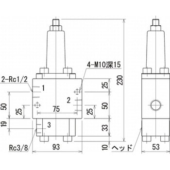 カウンタバランス弁 RIKEN(理研機器)