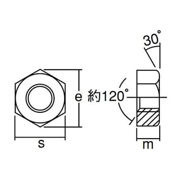 B25-0318 ボルトンパック 六角ナット1種(ステンレス) 1パック(16個