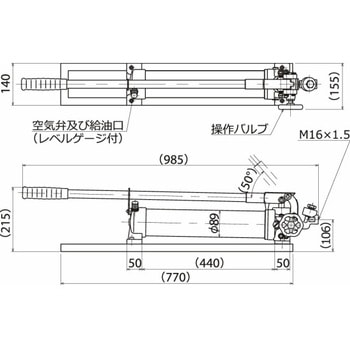 UP-41B 手動ポンプ(400MPa) 1個 理研機器(RIKEN) 【通販モノタロウ】