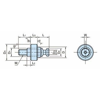 プルフィックス テーパークランプボルト(基準タイプ スペーサー付き) CP155-LS CP155-16001LS イマオコーポレーション