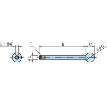 ワンタッチクランプ シャフト QLRCS QLRCS-08125 イマオコーポレーション