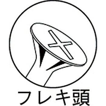 ボルトンパック コーススレッドスクリュー フレキ頭(ユニクローム) TRUSCO