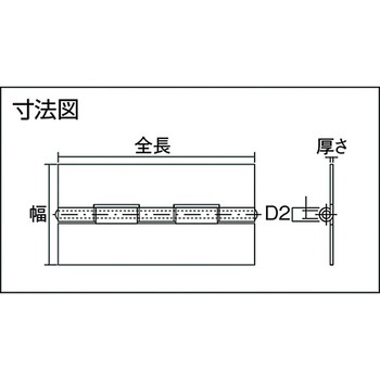 鉄製薄口溶接普通兆番穴なし TRUSCO