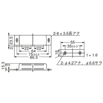 マグネットキャッチ(横型) TRUSCO