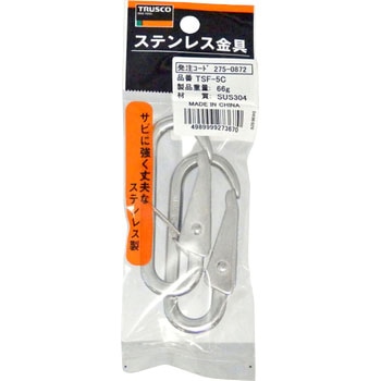 ステンレス スナップフックC型 TRUSCO