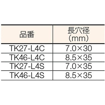 TK27-L4S ジョイント金具Lステンレス 1個 TRUSCO 【通販サイトMonotaRO】