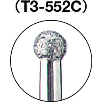 T3-552C ダイヤモンドバー(3mm軸) 1本 TRUSCO 【通販サイトMonotaRO】
