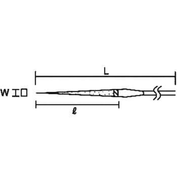 GS-10-K 精密用ダイヤモンドヤスリ角 1本 TRUSCO 【通販サイトMonotaRO】