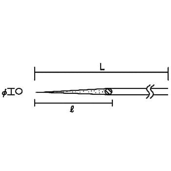 GS-5-M 精密用ダイヤモンドヤスリ丸 1本 TRUSCO 【通販サイトMonotaRO】