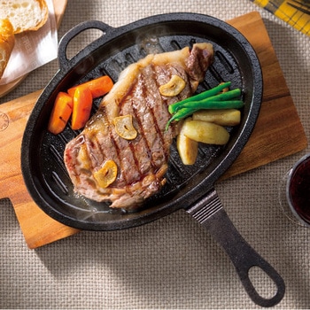 スキレット オーブンオーバルセット24．5x16．5cm イシガキ産業