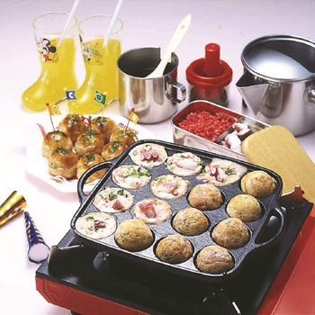鉄鋳物 たこ焼き器16穴 イシガキ産業