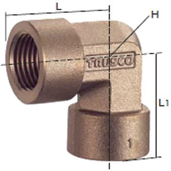 ねじ込み継手エルボ TRUSCO