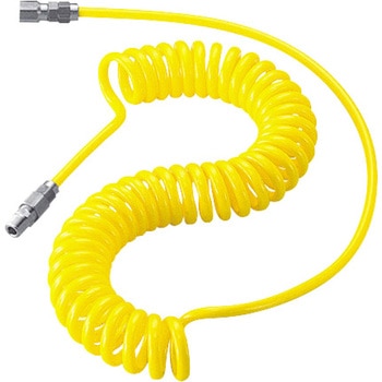 SAH-805 スパイラルエアホース TRUSCO 黄色 内径5mm外径8mm 1本 SAH