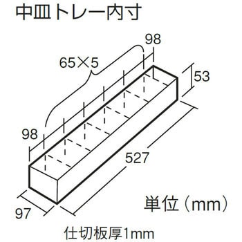 GL-600-B 2段式工具箱 1個 TRUSCO 【通販サイトMonotaRO】