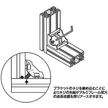 M4 アースブラケット 40 タイプ NIC(エヌアイシ・オートテック)