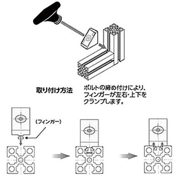 M8 クランプブラケット 40 タイプ NIC(エヌアイシ・オートテック)
