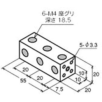 M4 ブロックブラケット 2055 タイプ NIC(エヌアイシ・オートテック)