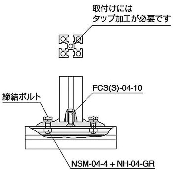 M4 フラットブラケット 2040 タイプ NIC(エヌアイシ・オートテック)