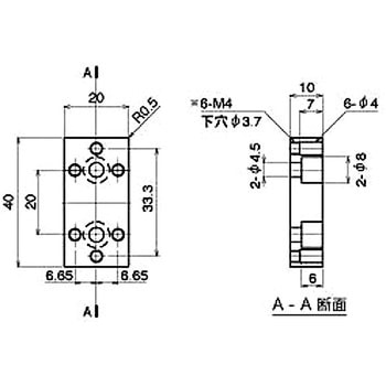 M4 エンドコネクタ 2040 タイプ NIC(エヌアイシ・オートテック)