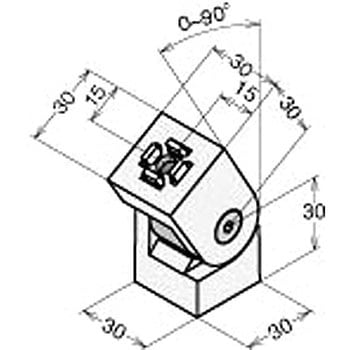 M6 マルチエンドコネクタ 3030 タイプ - NIC(エヌアイシ・オートテック)