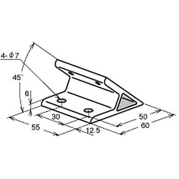 M6 45°ブラケット 4555 タイプ