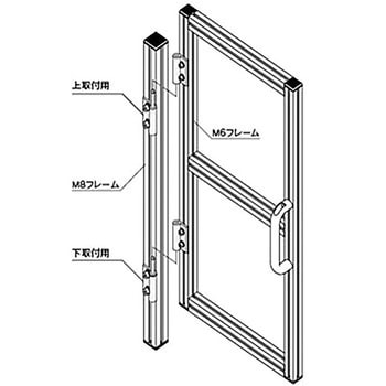 高荷重用蝶番/異種対応サイズ，抜き差し，外付けタイプ (M6&M8) NIC(エヌアイシ・オートテック)