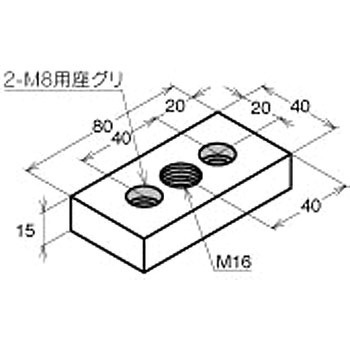 レベリングフットベース (M8) NIC(エヌアイシ・オートテック)