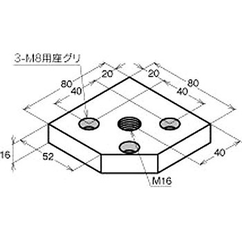 レベリングフットベース (M8) NIC(エヌアイシ・オートテック)