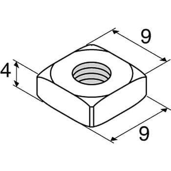 NSM-05-5 四角ナット (M5コンベアパーツ用) 1個 エヌアイシ