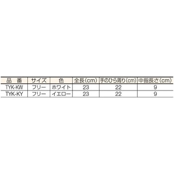 袖なし革手袋(クレスト牛革製) - TRUSCO