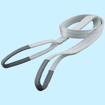 正規代理店 TESAC 耐化学薬品用スリング（JIS2等級・両端アイ形）50mm幅×4．5m 『PP2E50X4.5』 スリング、吊具