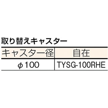 MP-6839EG-100 導電性連結くん TRUSCO 樹脂製 自在車×4個 荷重100kg