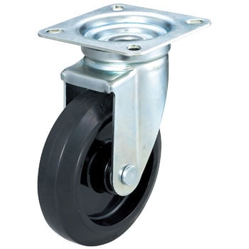 プレス製ナイロンホイールゴム車自在 TRUSCO