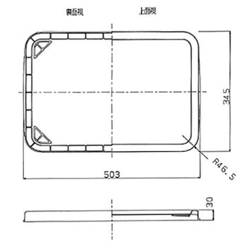 透明コンテナ用 フタ TRUSCO