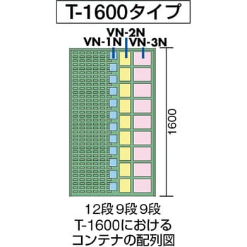 パネルコンテナラック 緑