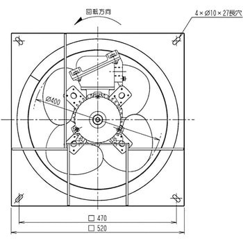 SCF-40D1 有圧換気扇 1個 スイデン 【通販サイトMonotaRO】