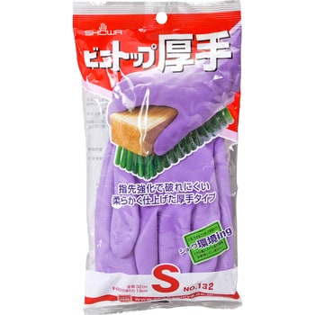 No.132 塩化ビニール厚手手袋 ビニトップ 1双 ショーワグローブ 【通販