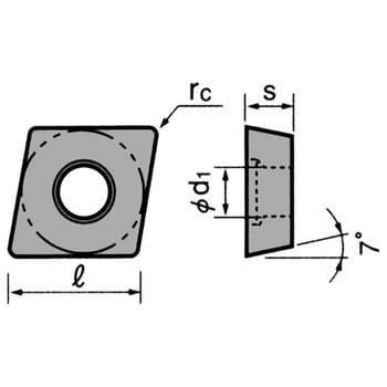 チップ CCGT-AL タンガロイ 旋盤用チップひし形 【通販モノタロウ】
