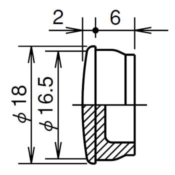 丸穴スイッチ取付穴プラグ IDEC(和泉電気)