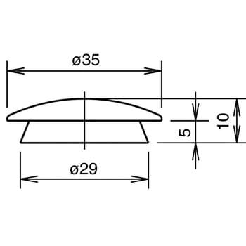 OBS-13BPN05 丸穴スイッチ取付穴プラグ 1パック(5個) IDEC(和泉電気 