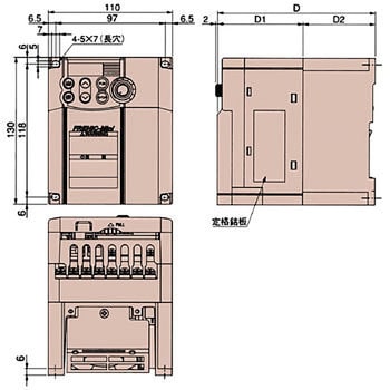 富士電機 FRN2.2E2S-2J インバータ