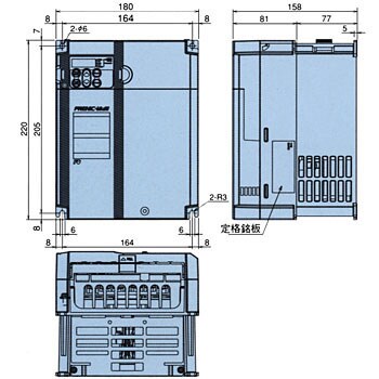 FRN7.5E1S-4J 高性能・コンパクト形インバータ FRENIC-Multiシリーズ 1