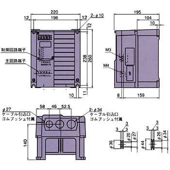 FRN7.5G11S-2 低騒音高性能多機能形インバータ FRENIC 5000G11S