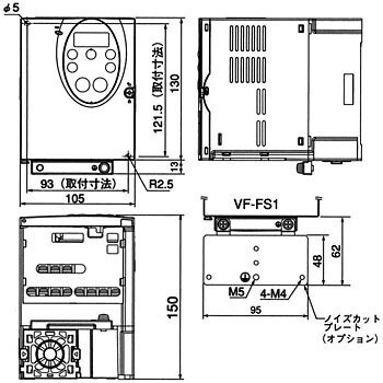 空調用ファン・ポンプ専用インバータ TOSVERT VF-FS1シリーズ